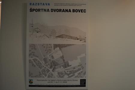 ODPRTJE RAZSTAVE ELABORATOV ZA GRADNJO ŠPORTNE DVORANE BOVEC 36